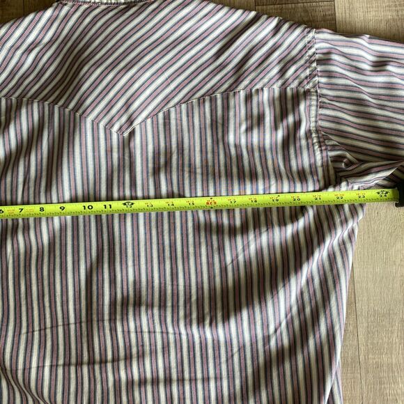 VTG Ruddock Shirts Men Pearl Snap Front Shirt LS Made In USA Size 16 1/2 - Picture 5 of 7